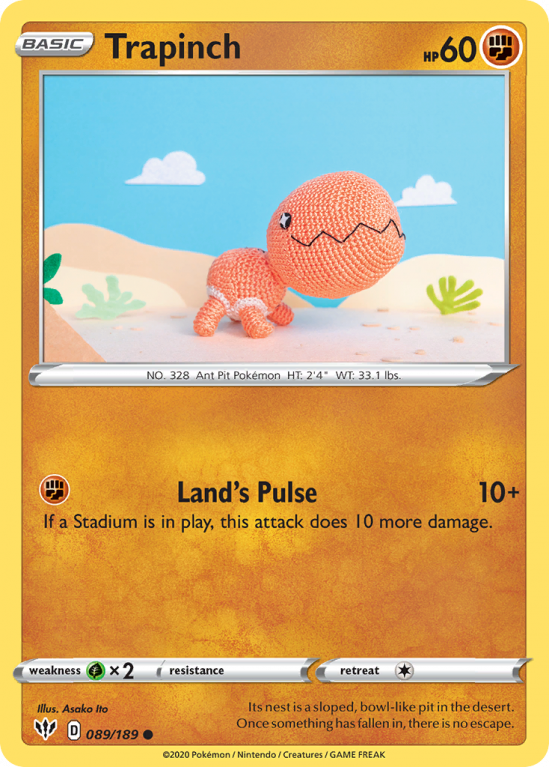 Trapinch 89/189 Sword & Shield Darkness Ablaze