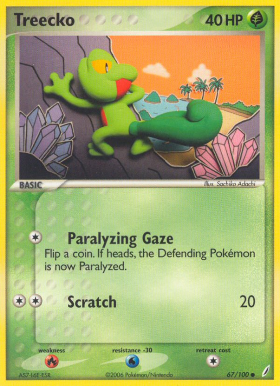 Treecko 67/100 EX Crystal Guardians