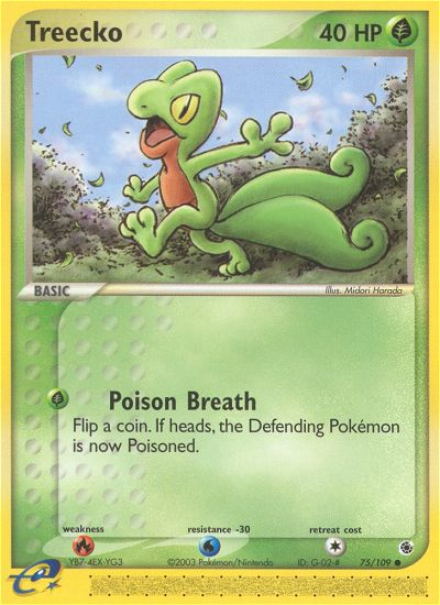 Treecko 75/109 EX Ruby & Sapphire