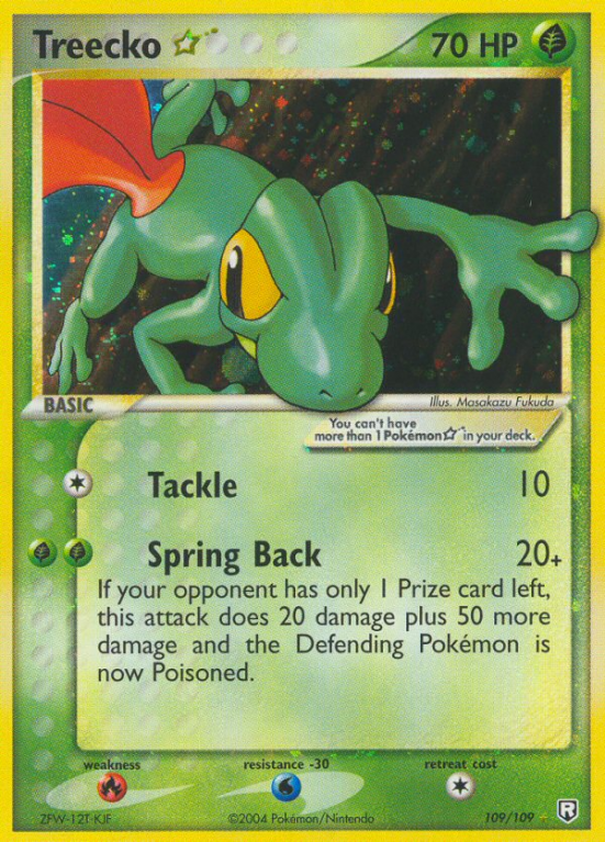 Treecko Star 109/109 EX Team Rocket Returns