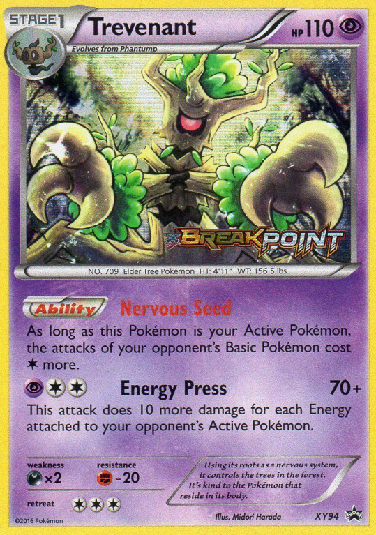 Trevenant XY94/183 XY XY Black Star Promos