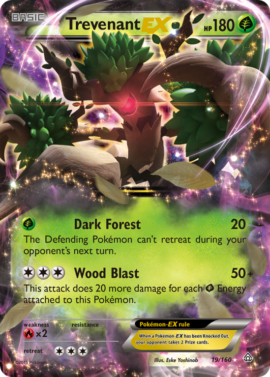 Trevenant-EX 19/160 XY Primal Clash