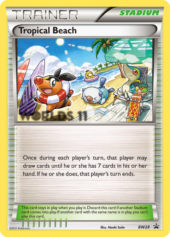 Tropical Beach BW28/101 Black & White BW Black Star Promos