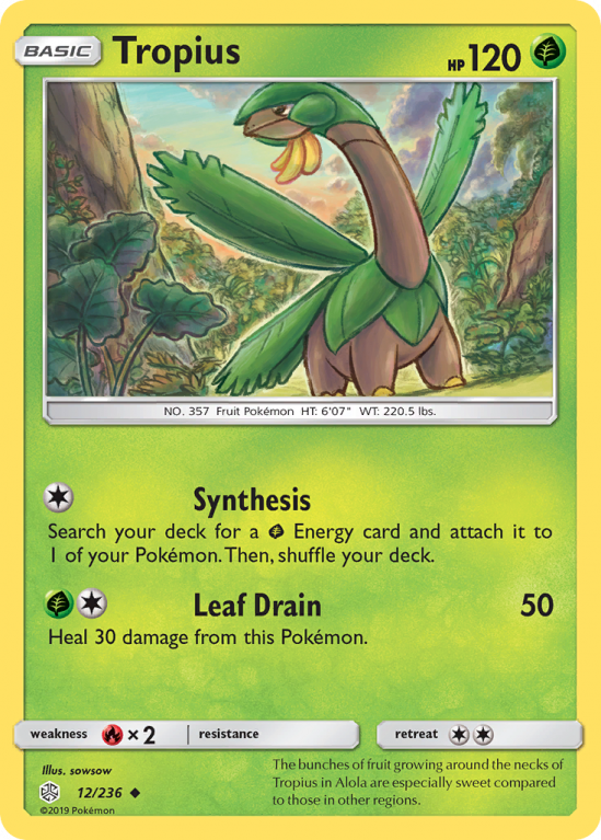 Tropius 12/236 Sun & Moon Cosmic Eclipse