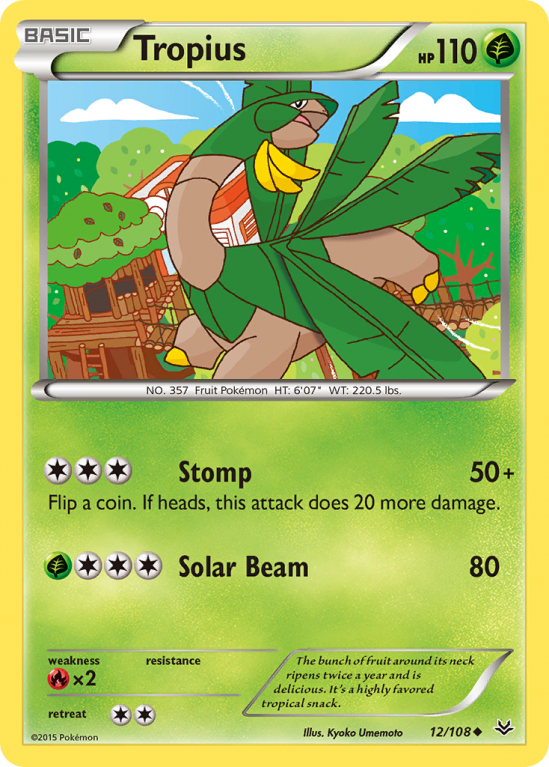 Tropius 12/108 XY Roaring Skies