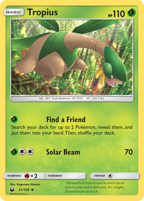 Tropius 21/168 Sun & Moon Celestial Storm