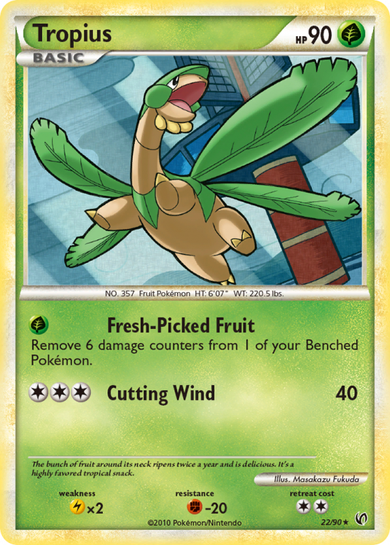 Tropius 22/90 HeartGold & SoulSilver HS—Undaunted