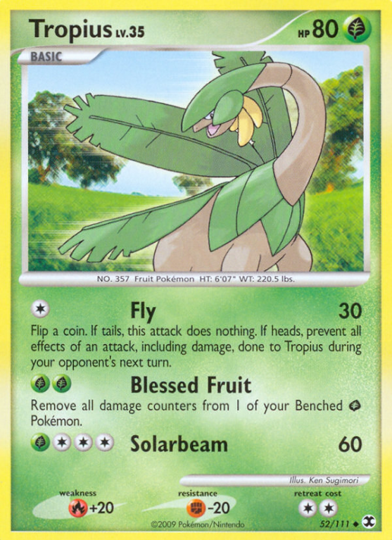 Tropius 52/111 Platinum Rising Rivals