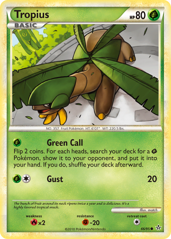 Tropius 66/95 HeartGold & SoulSilver HS—Unleashed