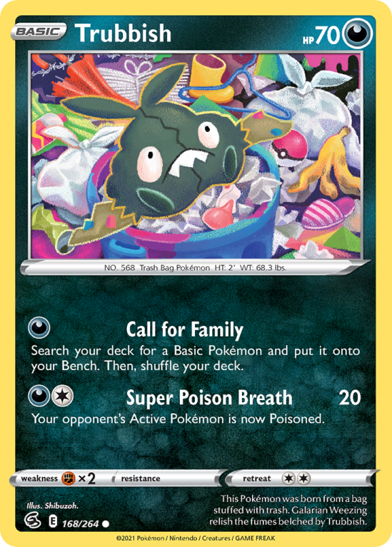 Trubbish 168/264 Sword & Shield Fusion Strike