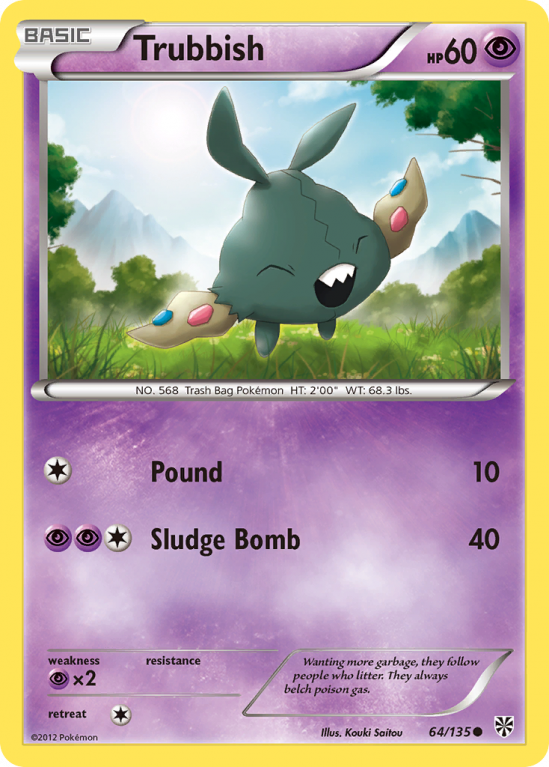 Trubbish 64/135 Black & White Plasma Storm