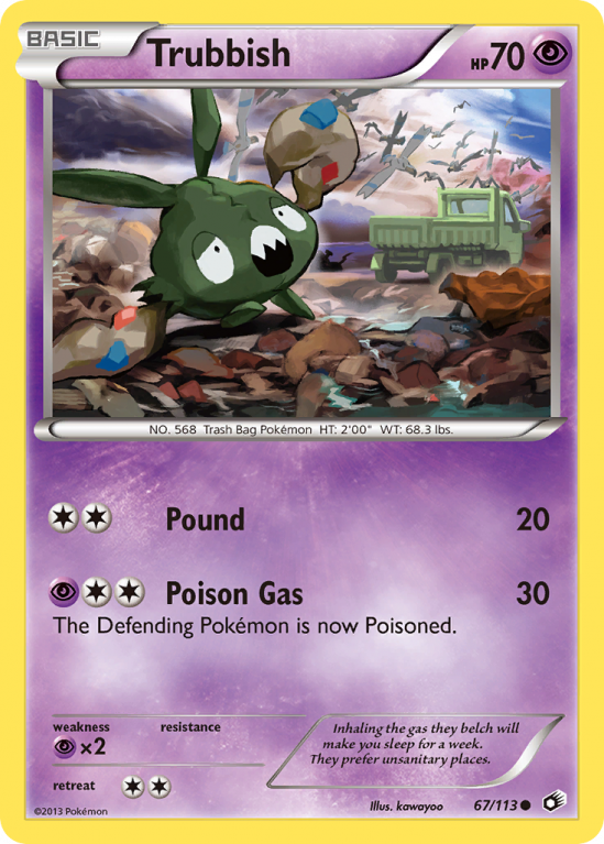 Trubbish 67/113 Black & White Legendary Treasures