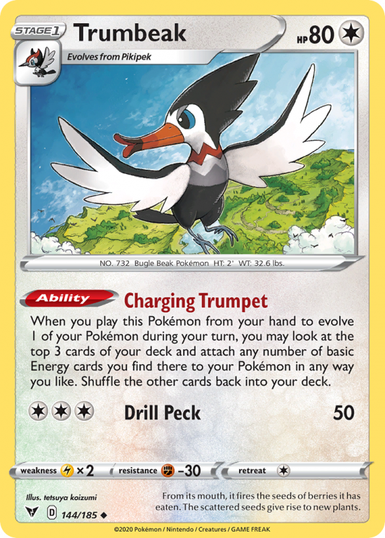 Trumbeak 144/185 Sword & Shield Vivid Voltage