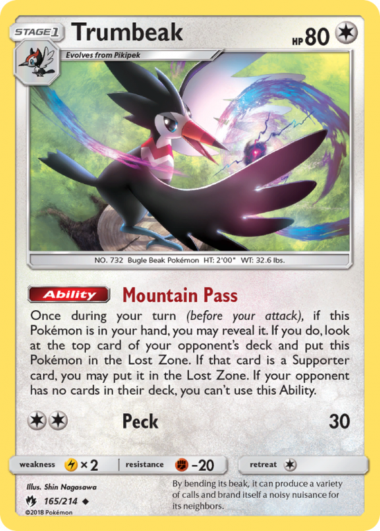 Trumbeak 165/214 Sun & Moon Lost Thunder