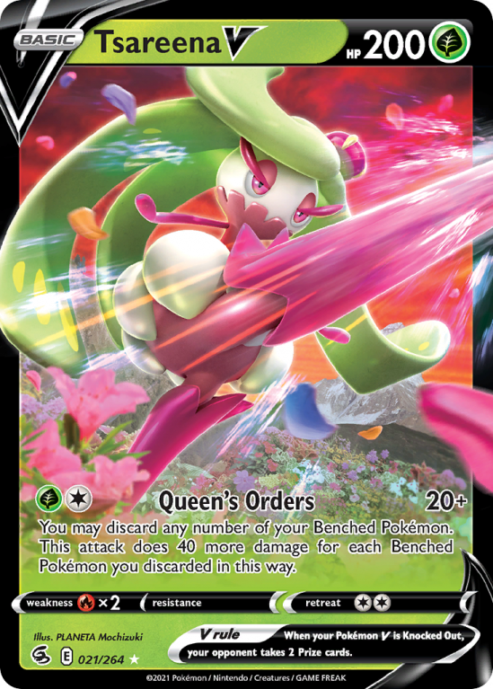 Tsareena V 21/264 Sword & Shield Fusion Strike