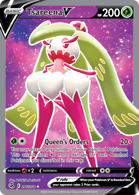 Tsareena V 246/264 Sword & Shield Fusion Strike