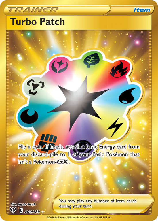 Turbo Patch 200/189 Sword & Shield Darkness Ablaze