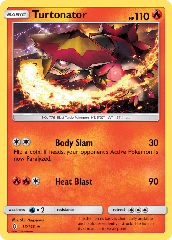 Turtonator 17/145 Sun & Moon Guardians Rising