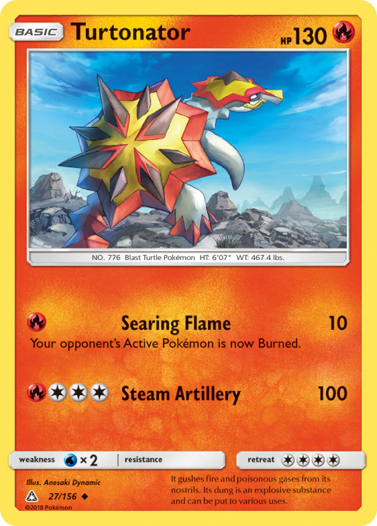Turtonator 27/156 Sun & Moon Ultra Prism