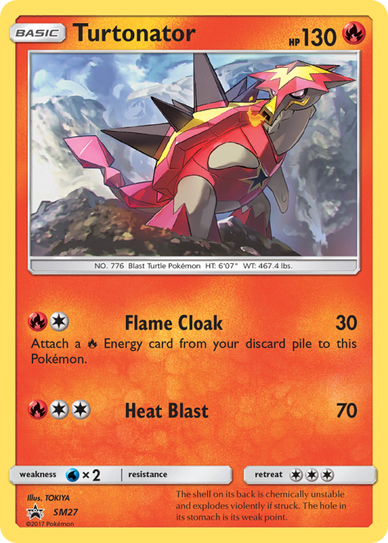 Turtonator SM27/156 Sun & Moon SM Black Star Promos