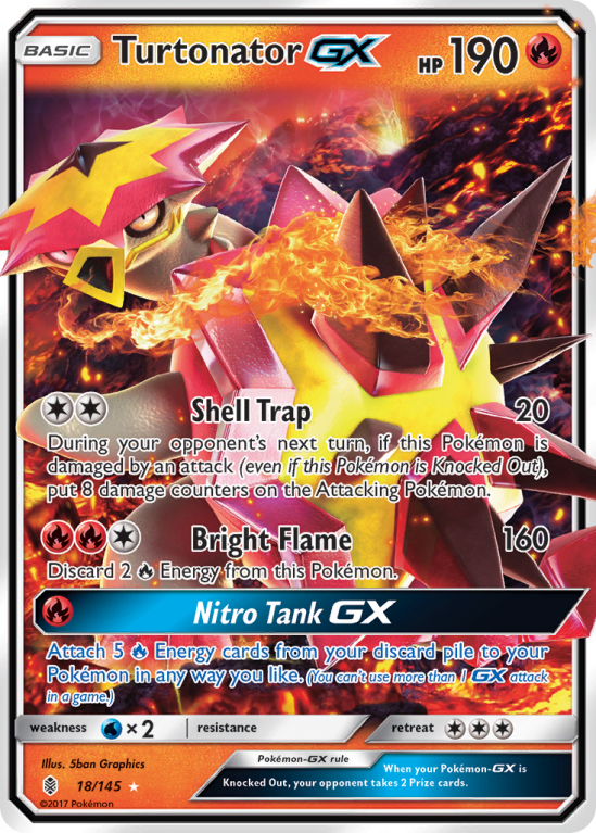 Turtonator-GX 18/145 Sun & Moon Guardians Rising