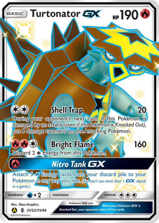 Turtonator-GX SV52/94 Sun & Moon Shiny Vault