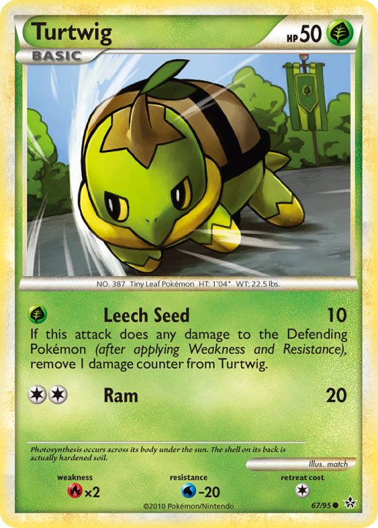 Turtwig 67/95 HeartGold & SoulSilver HS—Unleashed