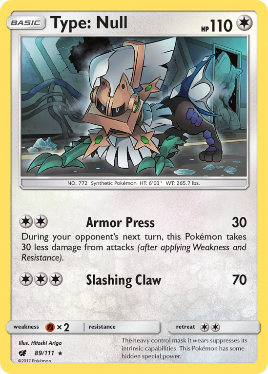 Type: Null 89/111 Sun & Moon Crimson Invasion