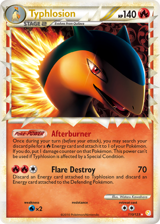 Typhlosion 110/123 HeartGold & SoulSilver HeartGold & SoulSilver