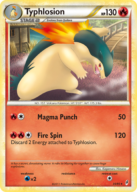 Typhlosion 35/106 HeartGold & SoulSilver Call of Legends