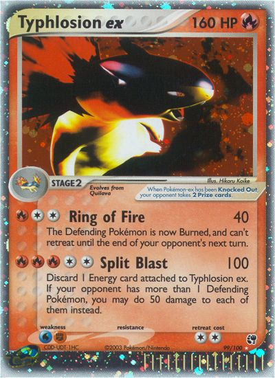 Typhlosion ex 99/100 EX Sandstorm