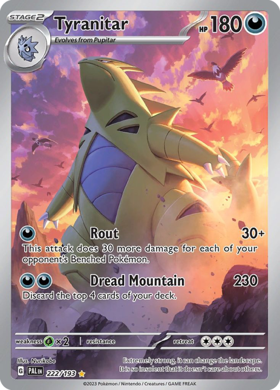 Tyranitar 222/193 Scarlet & Violet Paldea Evolved
