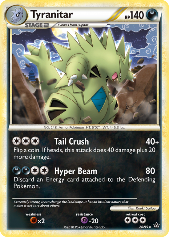 Tyranitar 26/95 HeartGold & SoulSilver HS—Unleashed