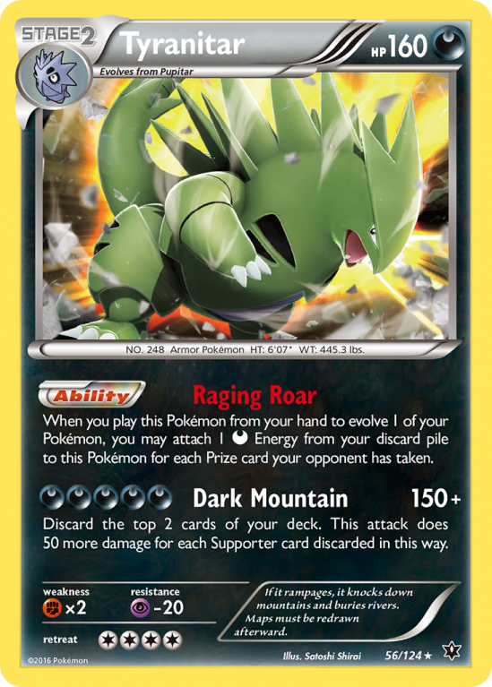 Tyranitar 56/124 XY Fates Collide