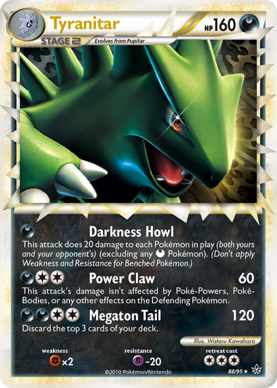Tyranitar 88/95 HeartGold & SoulSilver HS—Unleashed