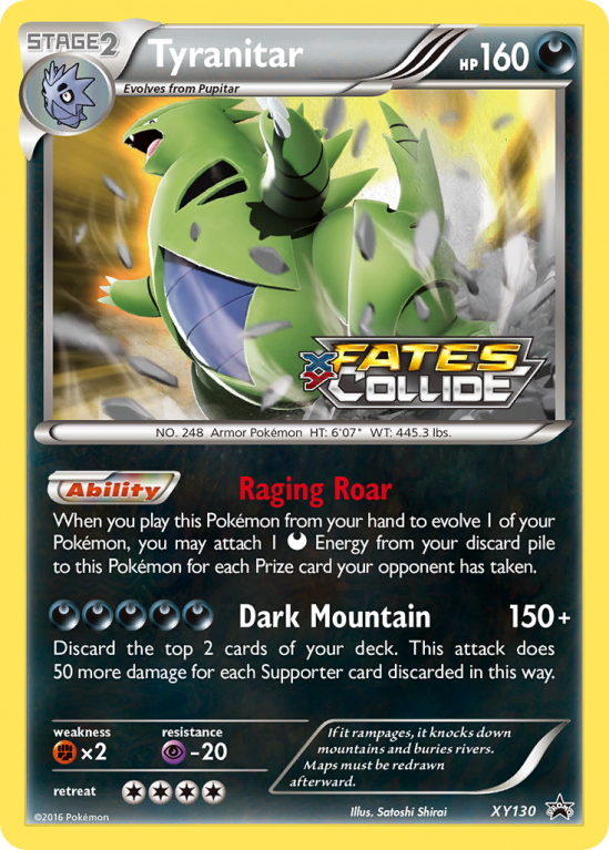 Tyranitar XY130/183 XY XY Black Star Promos