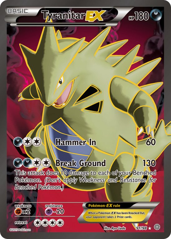 Tyranitar-EX 91/98 XY Ancient Origins