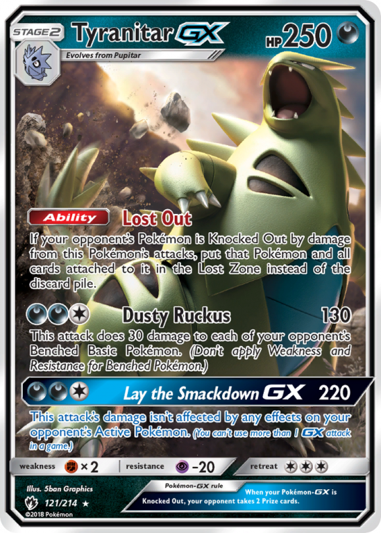 Tyranitar-GX 121/214 Sun & Moon Lost Thunder
