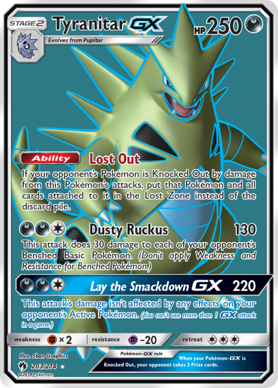 Tyranitar-GX 203/214 Sun & Moon Lost Thunder