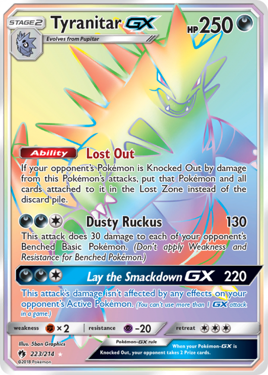 Tyranitar-GX 223/214 Sun & Moon Lost Thunder