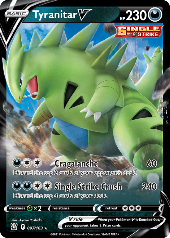 Tyranitar V 97/163 Sword & Shield Battle Styles