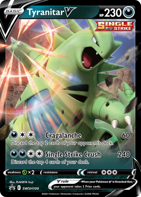 Tyranitar V SWSH109/103 Sword & Shield SWSH Black Star Promos