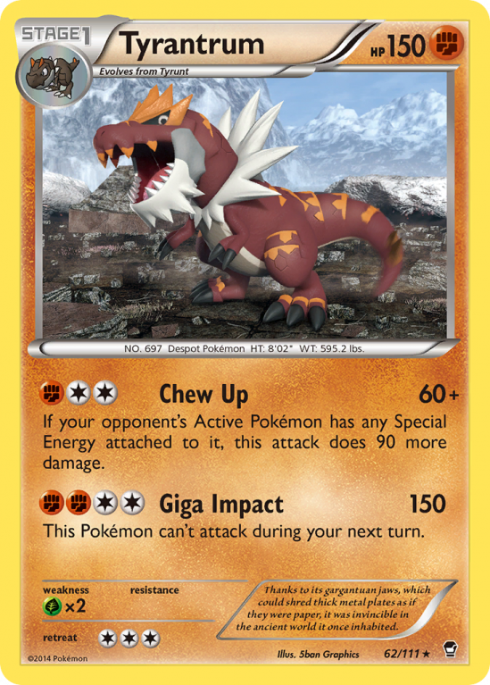 Tyrantrum 62/111 XY Furious Fists