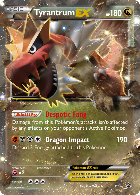 Tyrantrum-EX XY70/183 XY XY Black Star Promos