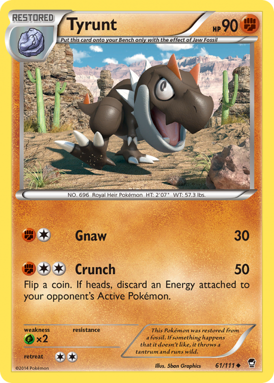Tyrunt 61/111 XY Furious Fists
