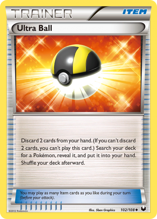 Ultra Ball 102/108 Black & White Dark Explorers