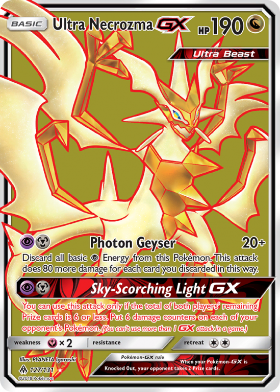 Ultra Necrozma-GX 127/131 Sun & Moon Forbidden Light