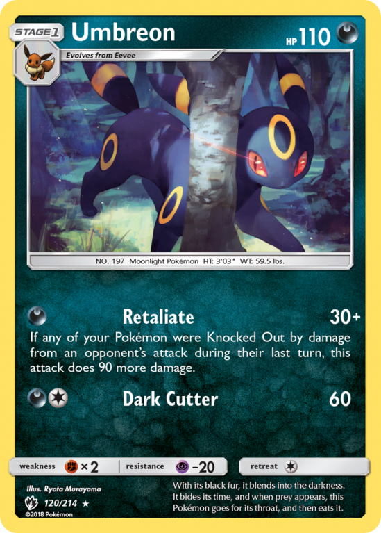 Umbreon 120/214 Sun & Moon Lost Thunder