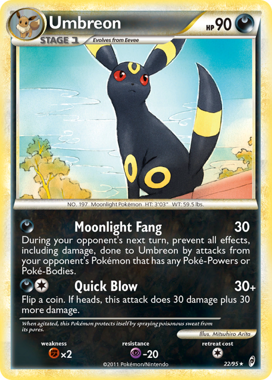 Umbreon 22/106 HeartGold & SoulSilver Call of Legends