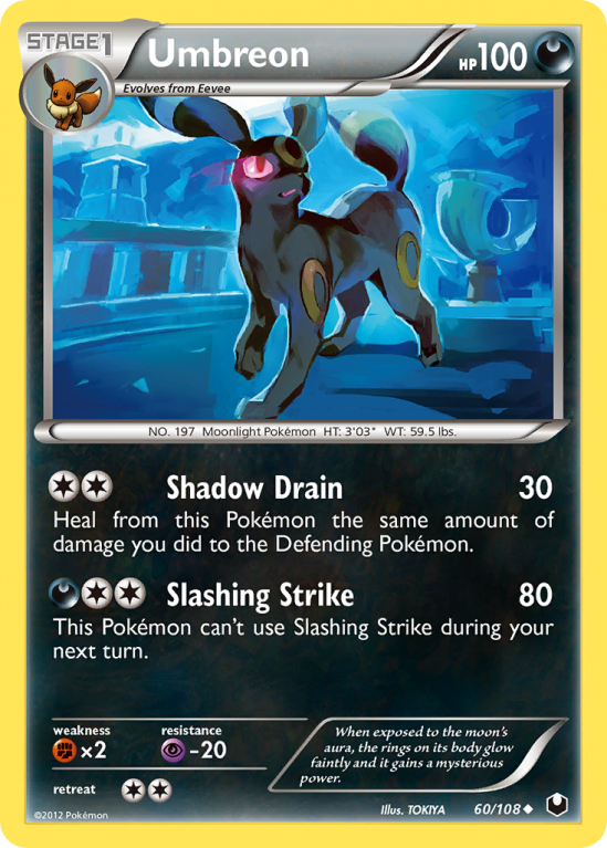 Umbreon 60/108 Black & White Dark Explorers